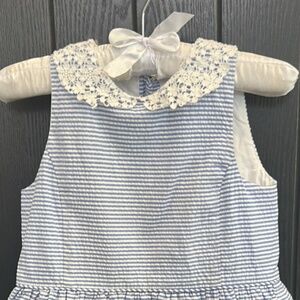 Ralph Lauren Blue & White Dress Girls Size 5